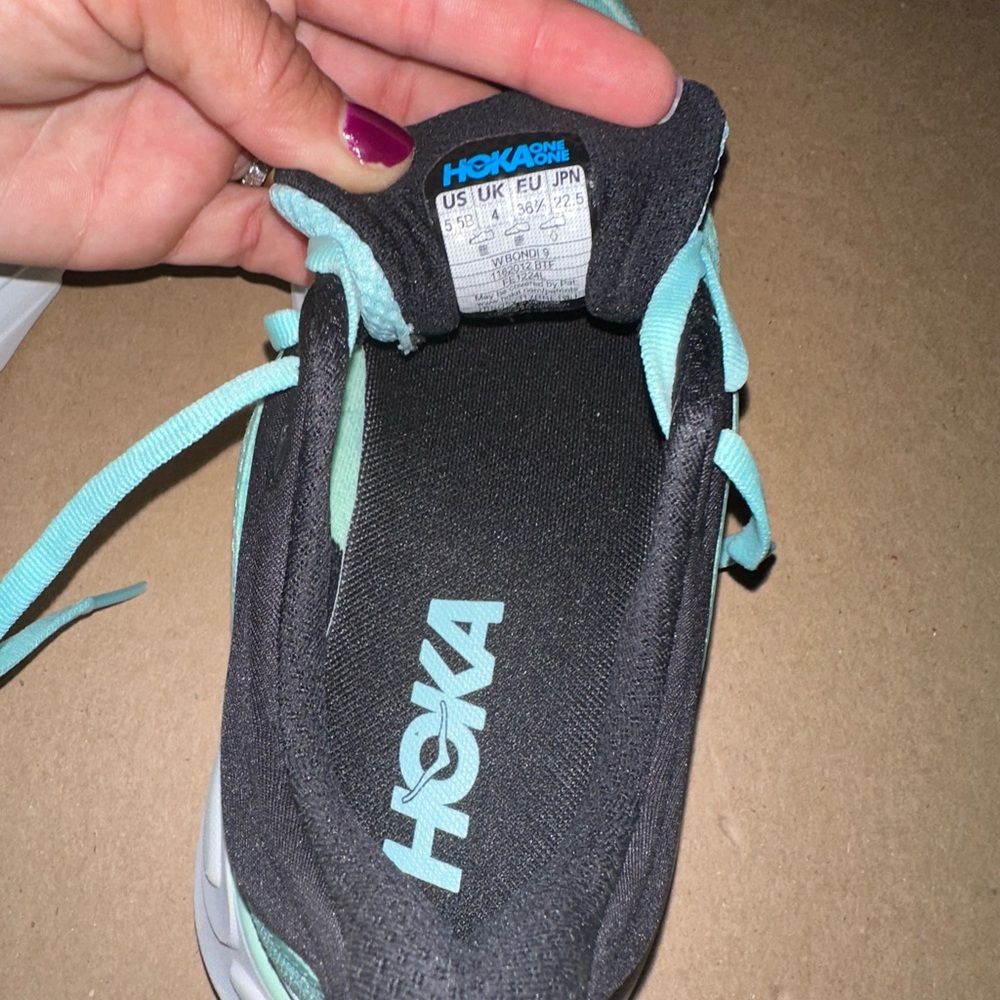Hoka Women's Athletic Shoes - Aqua and Black - Picture 8 of 8